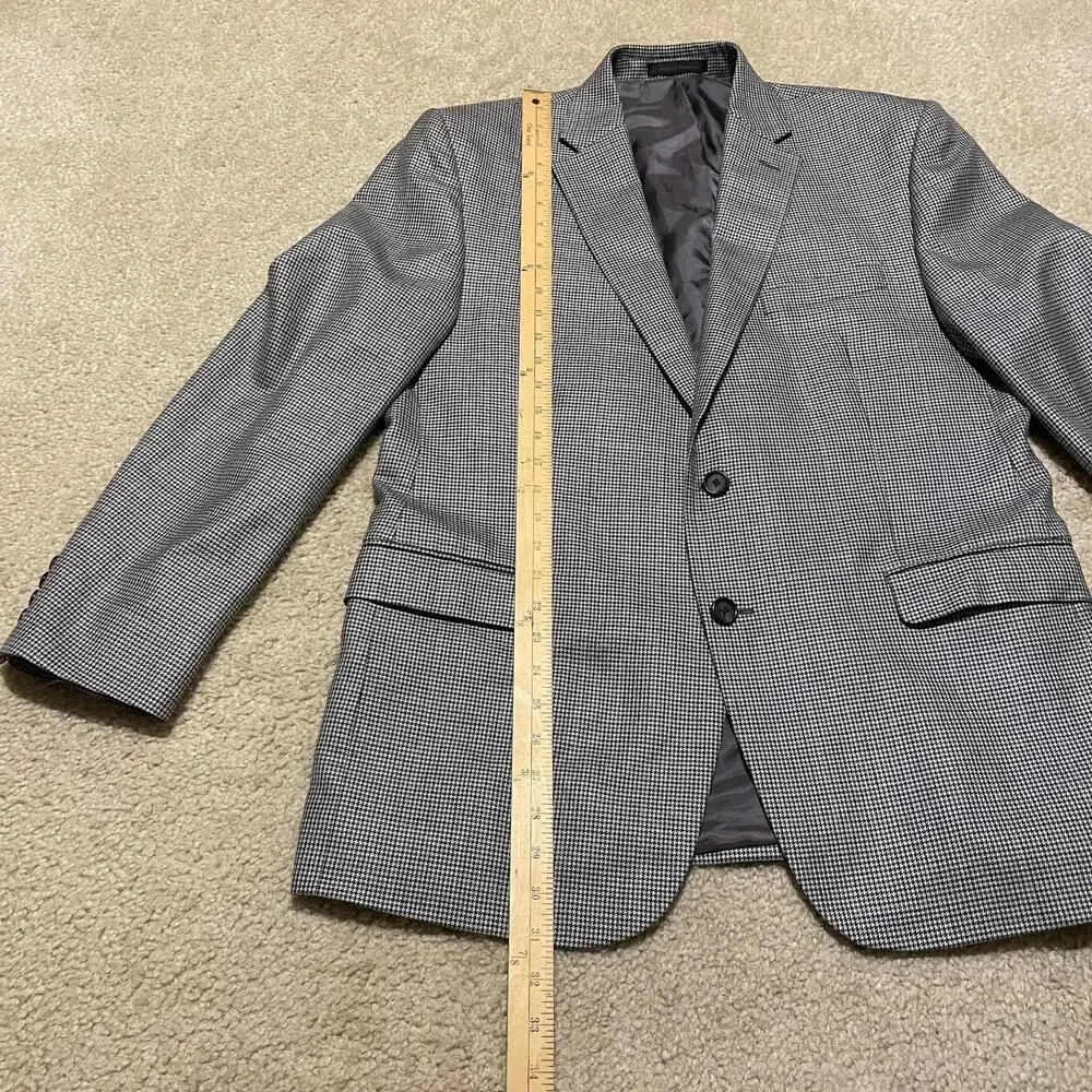 Lauren Ralph Lauren Blazer Mens 42R Houndstooth Sport Coat Classic Suit Jacket